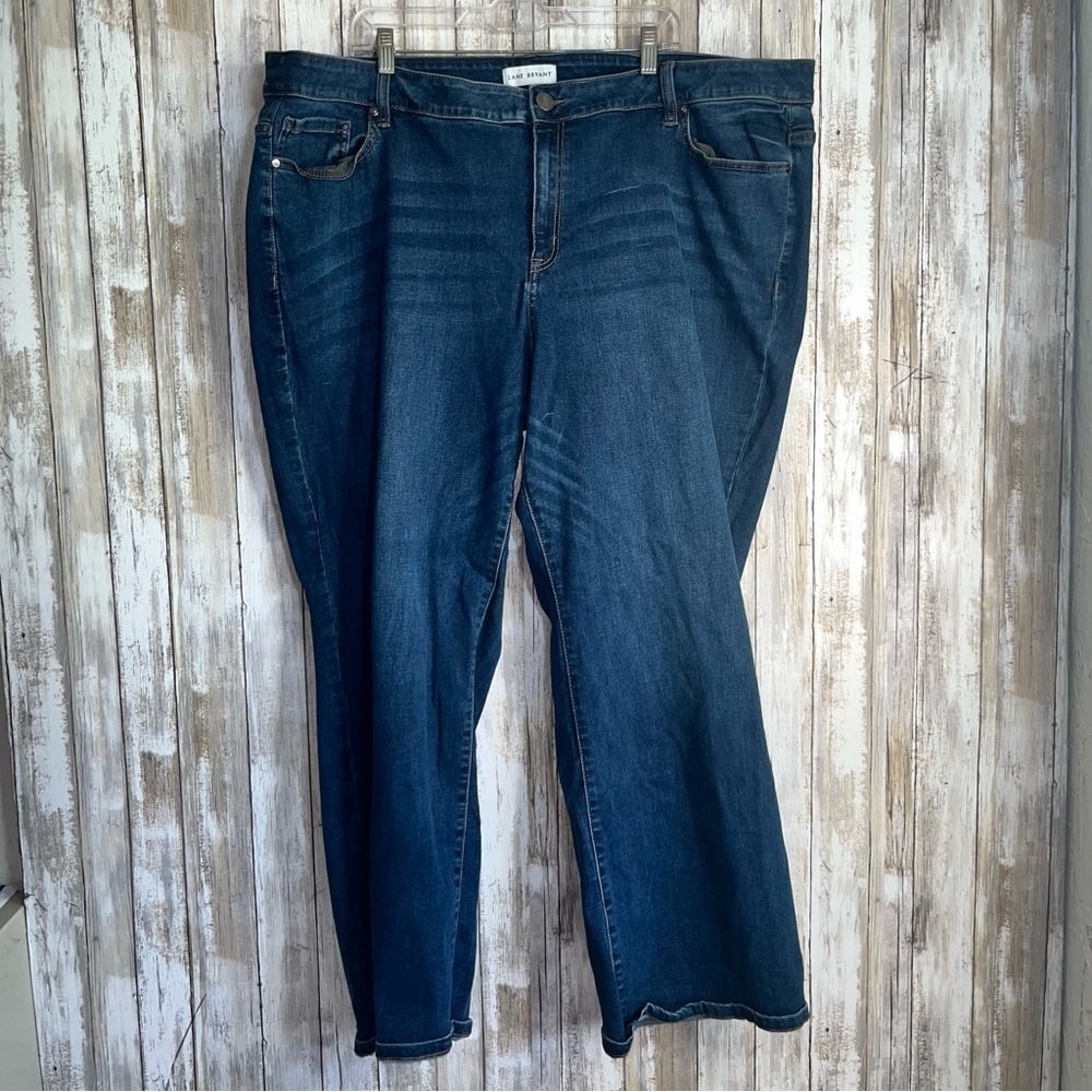 Lane Bryant Signature Bootcut Jeans Magic Waistband Mid Rise Dark Wash 28 - Picture 2 of 8